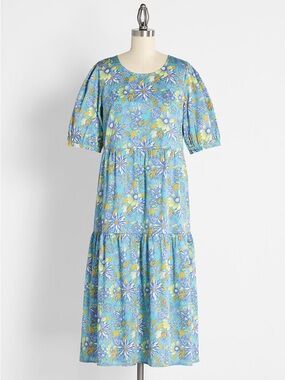 ModCloth NWT High Tea High Time Midi Dress Boho Floral Cottage Hippie Prairie S
